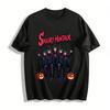 Halloween Spooky Huntrix Printed Sweatshirt Unisex Cool Dark Style Festival Vibe Top Pure Cotton T-shirt
