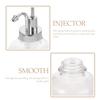 SAFIGLE Glass Syrup Dispenser Pump Bottle Lotion Soap Honey Dispenser Reusable 8.66X3.18In Compact Pump Lid for Kitchen Coffee Bar