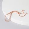 ZHOUYANG Tennis Bracelets For Women Sparking Zircon Jewerlly Rose Gold Color Handmade Friends Gift Cute Jewelry Wholesale H017