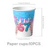 Baseball Donut Ice 67 themed Birthday Disposable Paper Tableware with Cups Plates Cake Topper Gift Bag Party Supplies