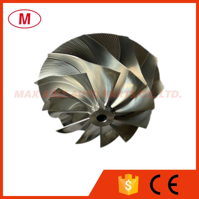 TD04HL 53.50/70.00mm 11+0 Blades Performance Turbo Billet Compressor Wheel /Aluminum 2618/Milling for Turbocharger Cartridge