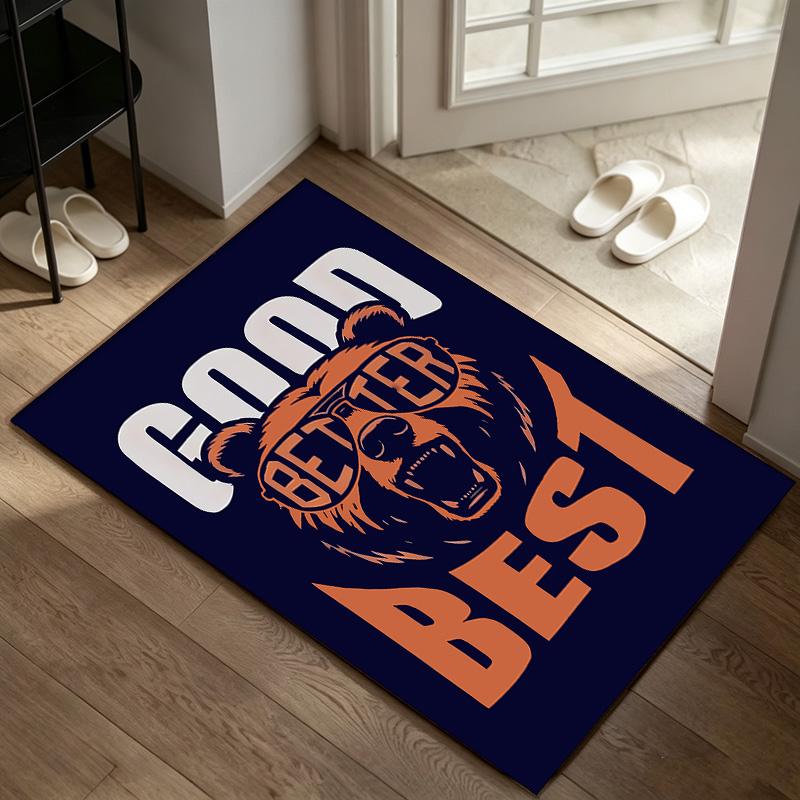 Chicago Bears  A Rug Suitable for Office Chair Areas Living Rooms and Computer Desks Perfect for Home Offices and an Ideal Holiday Gift