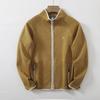 Unisex Cationic Fleece Stand Collar Jacket - Windproof & Warm for Autumn/Winter
