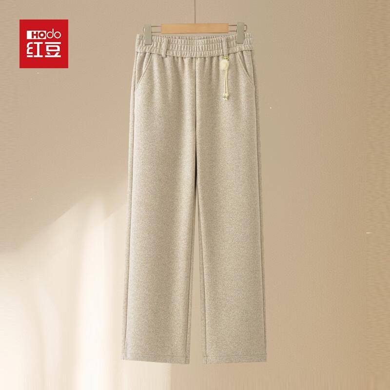 Hodo Women's Elderly Casual Straight Leg Elastic Waist Trousers