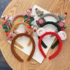 Cloth Snowman Christmas Cartoon Headband Hair Accessories Korean Style Head Hoop Women Hair Band