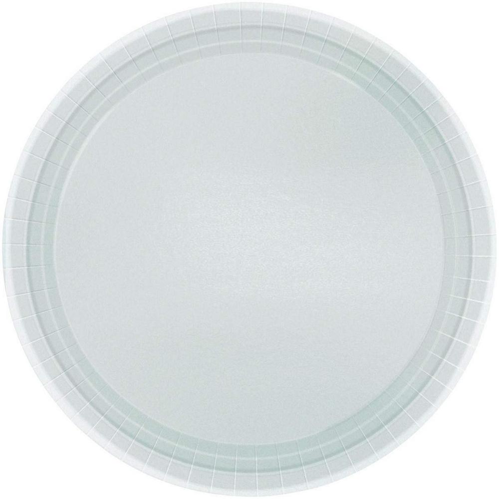 Amscan Paper Plain Disposable Plates (Pack of 8)