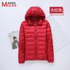 Down jacket women's new short light and thick warm and slim fashion jacket