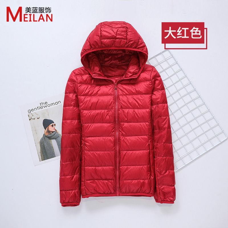 Down jacket women's new short light and thick warm and slim fashion jacket