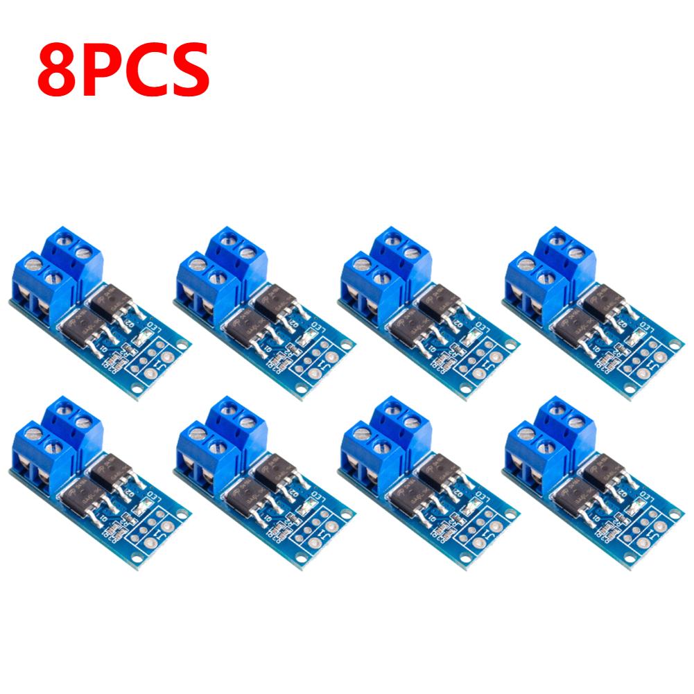 15A 400W MOSFET Auslöseschalter Ansteuermodul PWM Regler Bedienfeld DC 5V-36V Elektronische Schaltersteuerplatine für Arduino