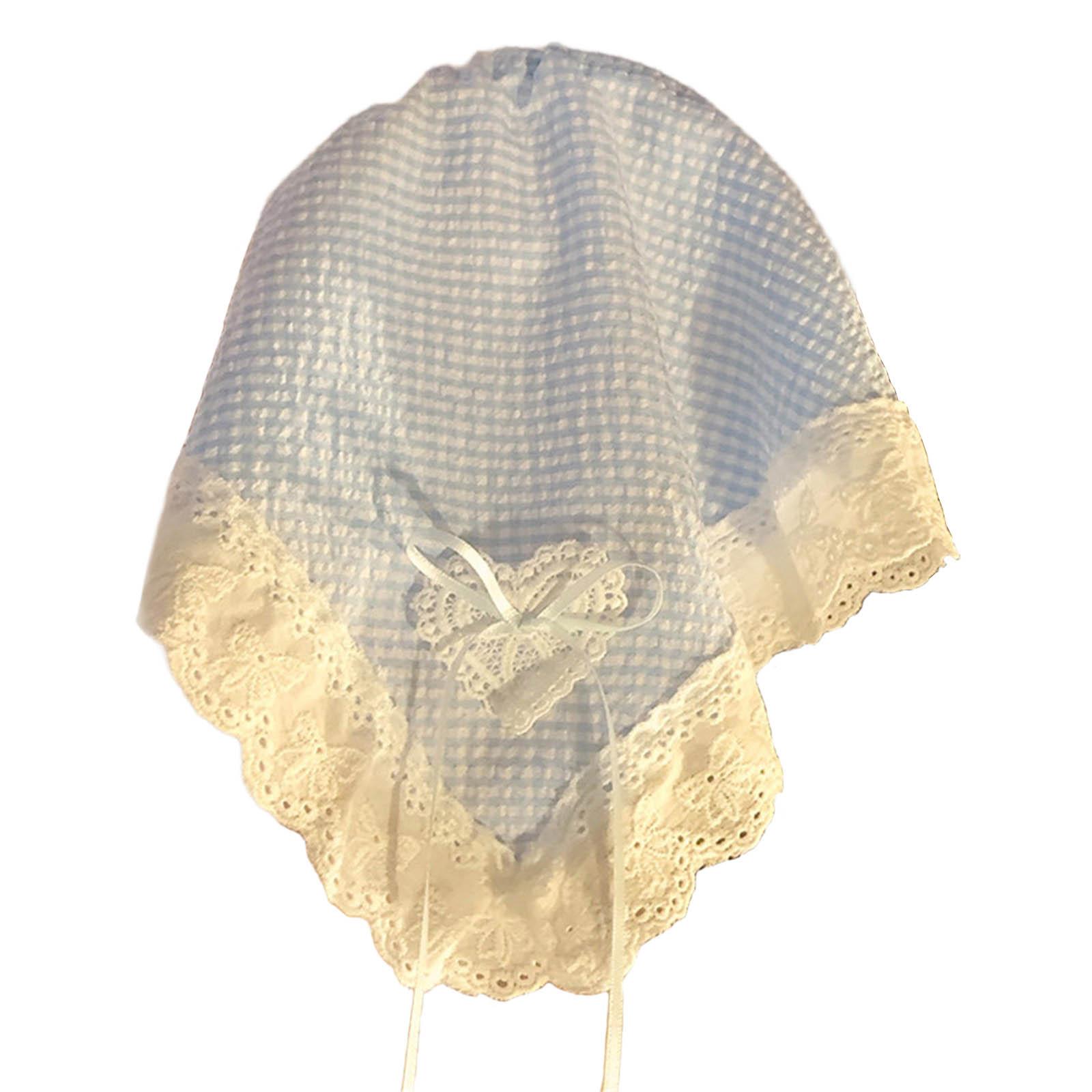 

Шарф для волос принцессы, повязка на голову, повязка на голову, цветные клетчатые принты для взрослых, креативный элегантный головной убор синий