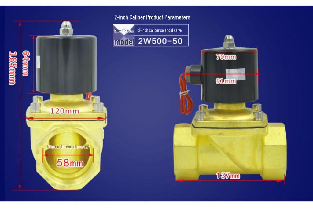 SYPC Senya Galvanisch Verzinnt Normalerweise Geschlossen Magnetventil für Wasser und Luft, 220V/24V, 2W-160-15