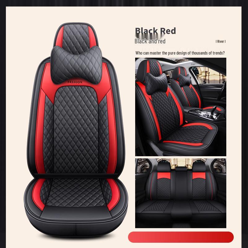 Jetour X70 Plus Cool Edition Bluebird Universal Car Seat Cushion - Full Leather, Diamond Pattern, Four Seasons.