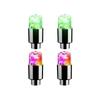 2/4PCS Colorful LED Wheel Valve Lights Motorcycles Bicycles Car Wheel Tire Valve Caps Universal Dustproof Bicycle Valve Cover Valve Stems 1