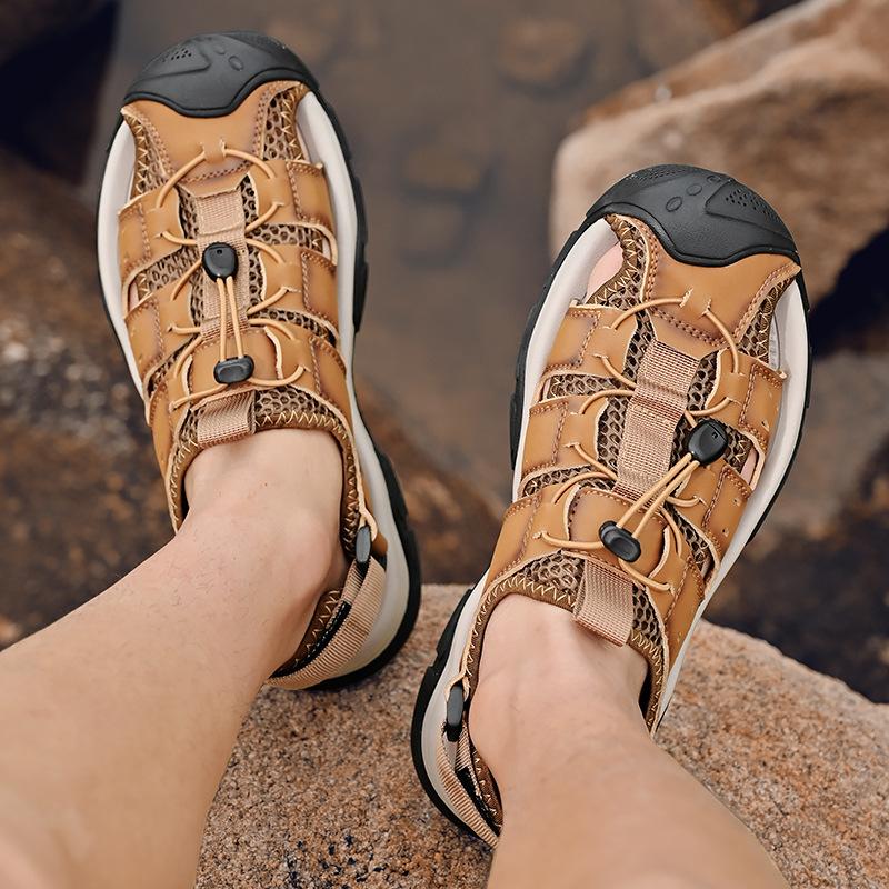 Large Size Sandals Men's Summer New Casual Shoes Men's Baotou Outdoor Mountaineering Beach Sandals