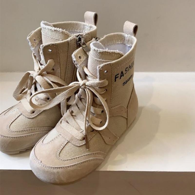 

Женские ботильоны на платформе, дышащие одинарные ботинки, модные кроссовки с высоким верхом в стиле Форреста Гампа 35 хаки