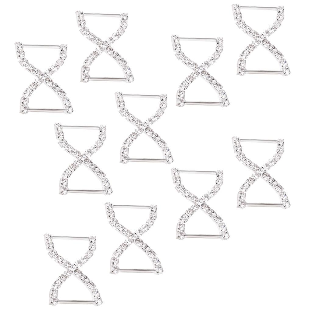 10pcs Silver Bowknot Bikini Connector