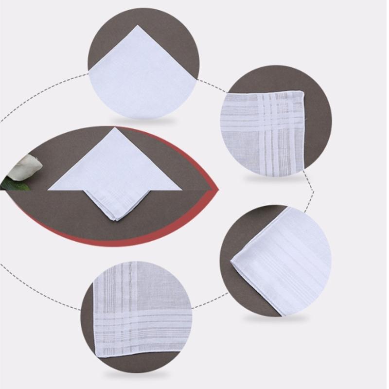 White Pocket Square Handkerchief for Women Wedding Handkerchief Pocket Handkerchief for Bride Groom Wedding Gift