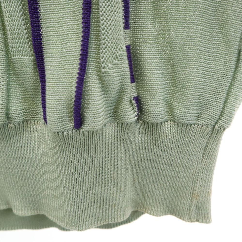 BALENCIAGA SPORT 90s Old Long Sleeve Knit M Dark Marks Mint Women Used