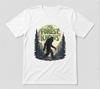 The Forest Knows Bigfoot Sasquatch Unisex White T-shirt