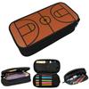 Basketball Court Design Pencil Case for Studen School Pen Box Pencil Bag Stationery Supplies Pen Holder Bag