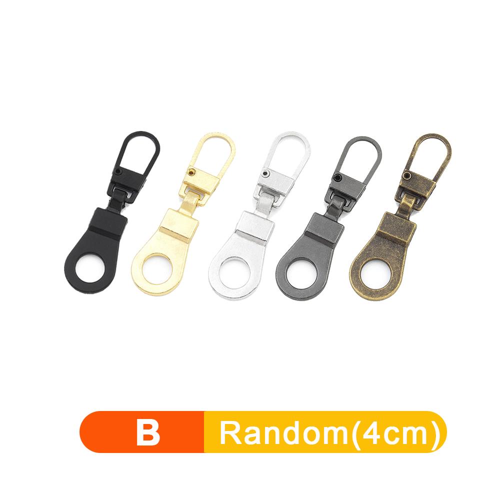 5/1 pz Tiracerniera staccabile universale Kit di riparazione per cerniere in metallo di ricambio per valigie, borse, vestiti e cursori per cerniere