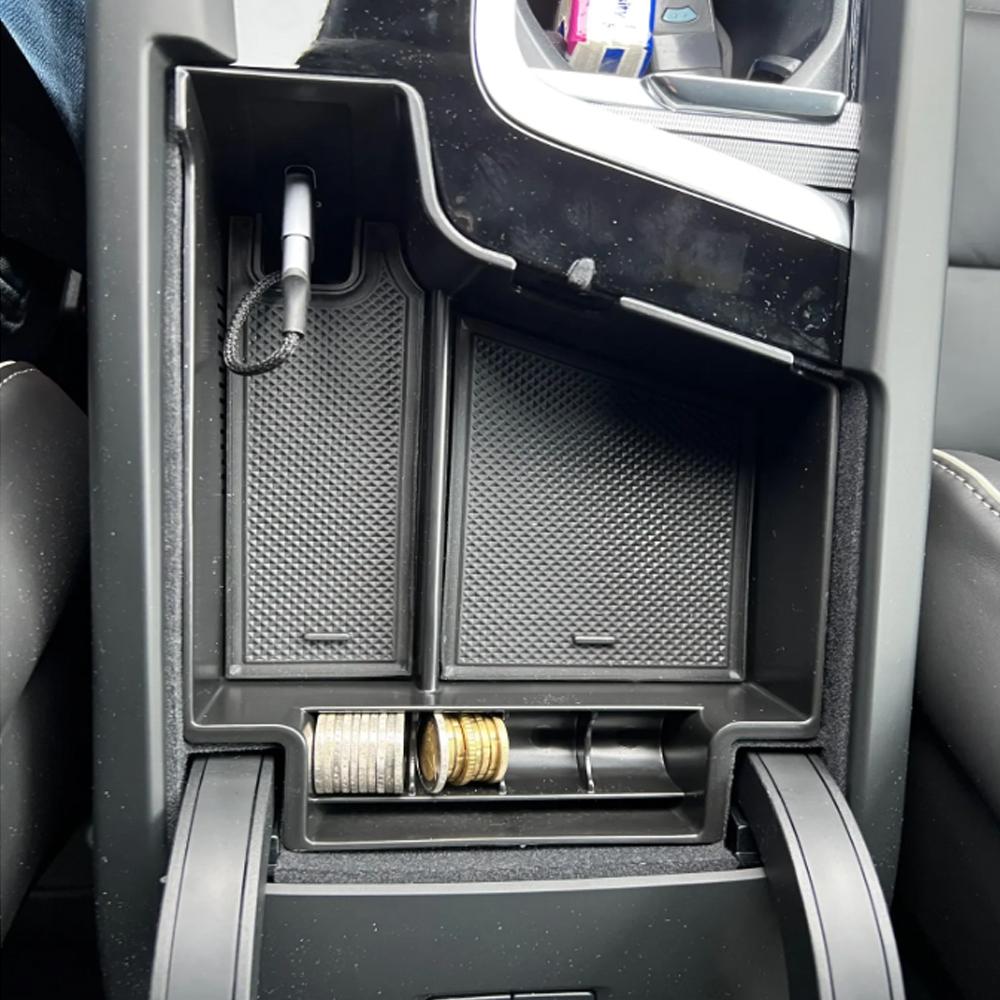 For Volvo XC60 XC90 S90 S60 V60 V90 2017-2026 Car Center Console Armrest Box Storage Tray Holder Organizer Container Accessories