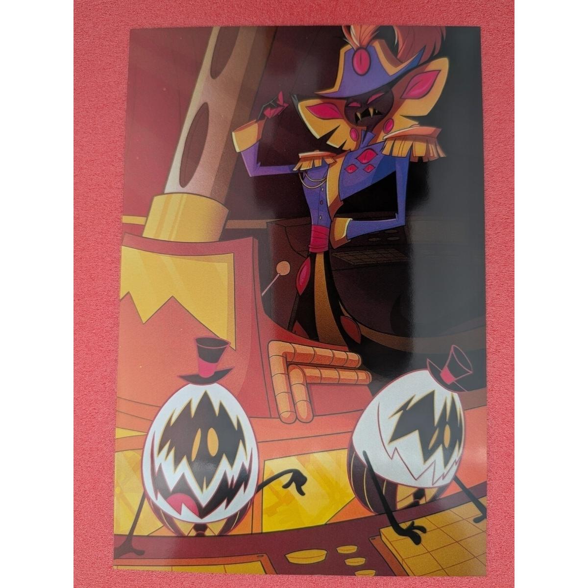 Used Hazbin Hotel Postcard Pencious