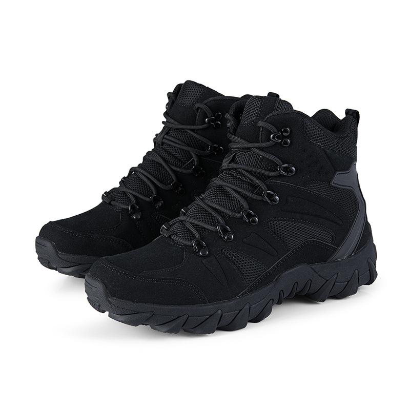 Breathable Large Size Hiking Shoes Men's Hiking Outdoor Leisure High-top Field Training Shoes Military Boots Men's Boots