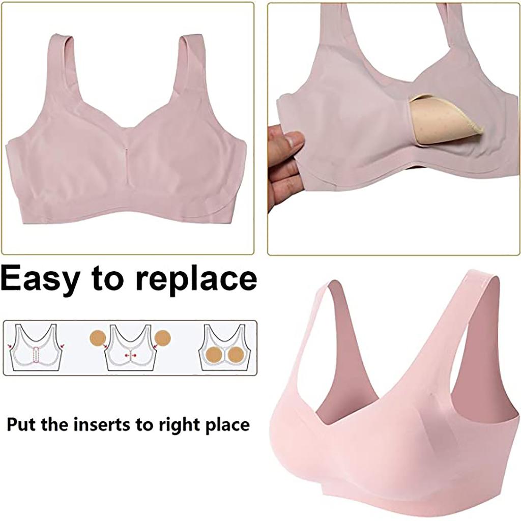 6 párů vycpávek do podprsenky, trojúhelníková prodyšná prsní vložka, spodní prádlo, sportovní podprsenka
