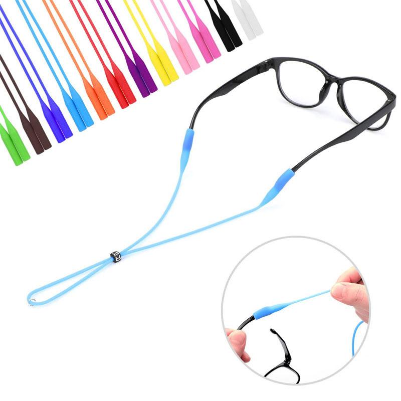 Silicone Round Head Buckle Glasses Cord Sports Non-slip Extra-long For Adults And Children Durable Comfortable