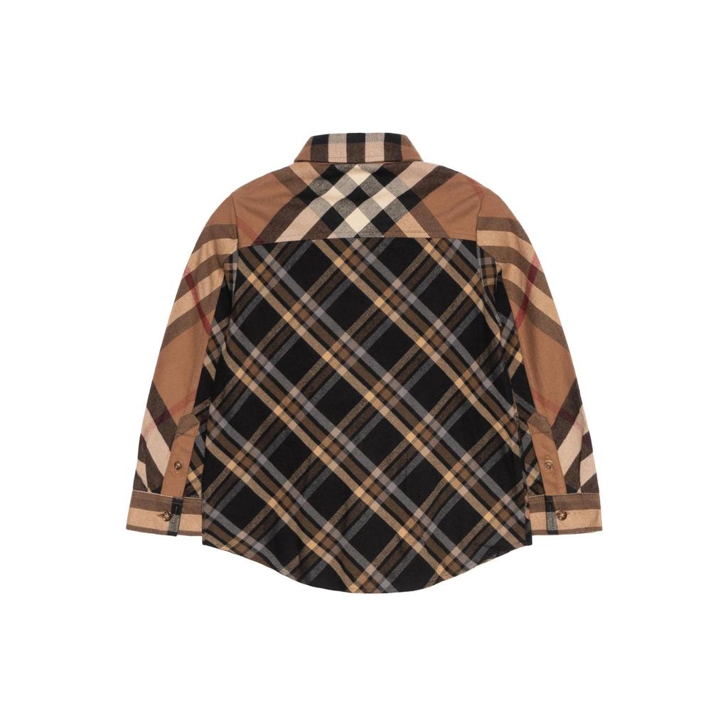 Burberry Shirt FW22 Brown Kids' (Unisex) Casual Shirts 80538591
