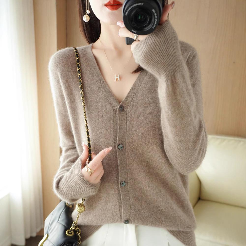 

Vintage American College Patchwork Knit Cardigan - Plus Size Women s Long Sleeve Autumn Sweater Coat L