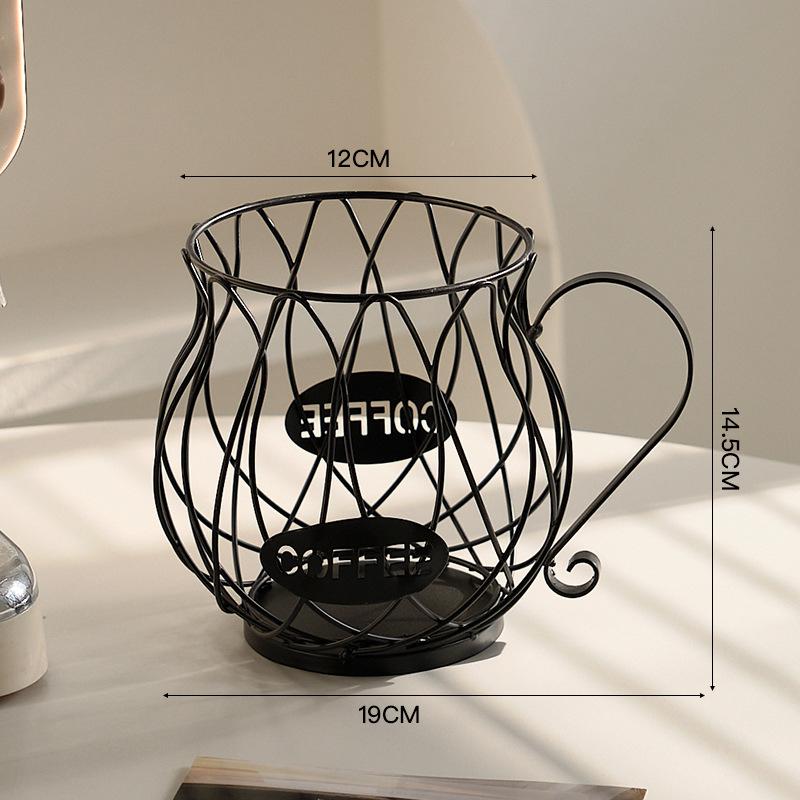 Nordic Light Luxury Snack and Coffee Capsule Organizer Display Rack