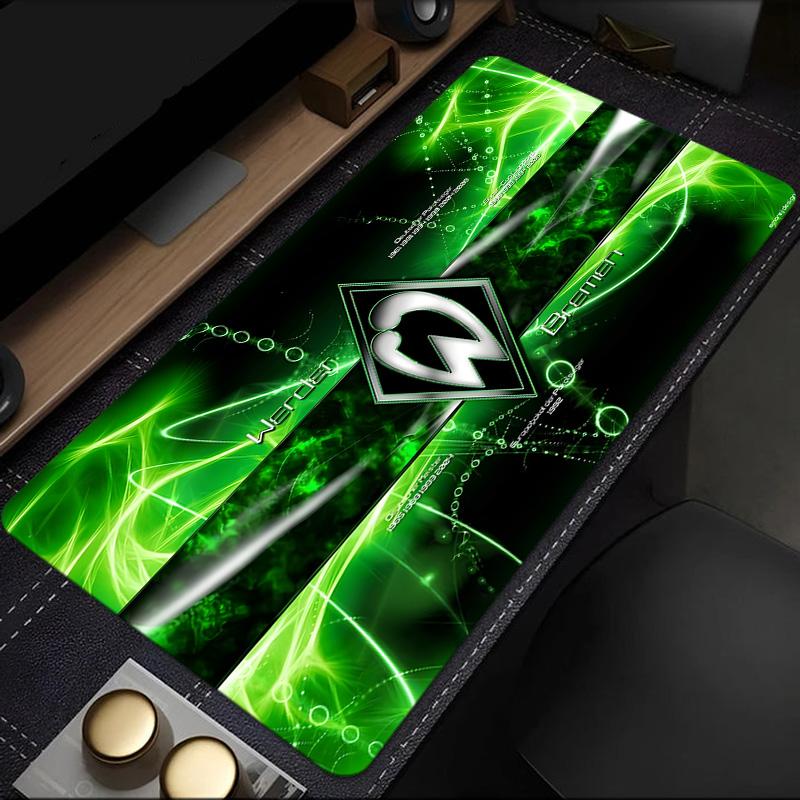 Grünes Bremen Muster Mauspade, Gummiunterseite, Mauspade für Gamer und Bürogebrauch, Gaming Schreibtisch, Leicht zu reinigende Matte Weihnachtsgeschenke für Fans