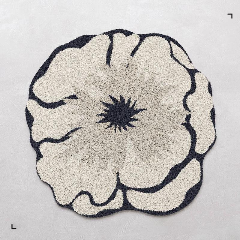 Style Flower Special-shaped Sofa Carpet Living Room Water-absorbent Non-slip Coffee Table Blanket Home Easy Care
