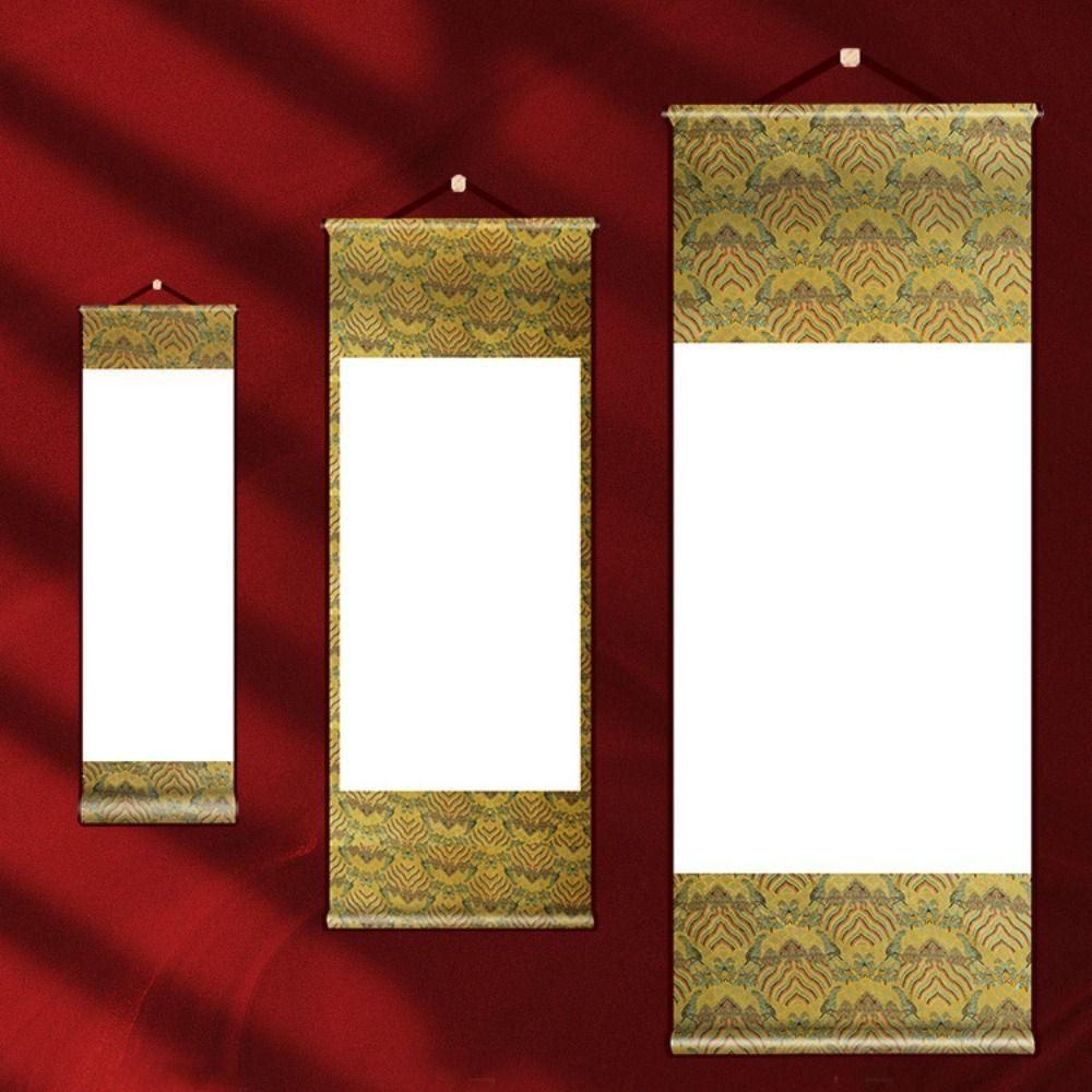 Китайский стиль Винтаж рисовая бумага свиток каллиграфия картины монтаж свиток буддисты L-14