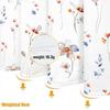 Amm Watercolor Floral Shower Curtain Pink Coral White Flower Shower Curtains For Bathroom Modern Simple Cute Herb Plant Leaf Wat