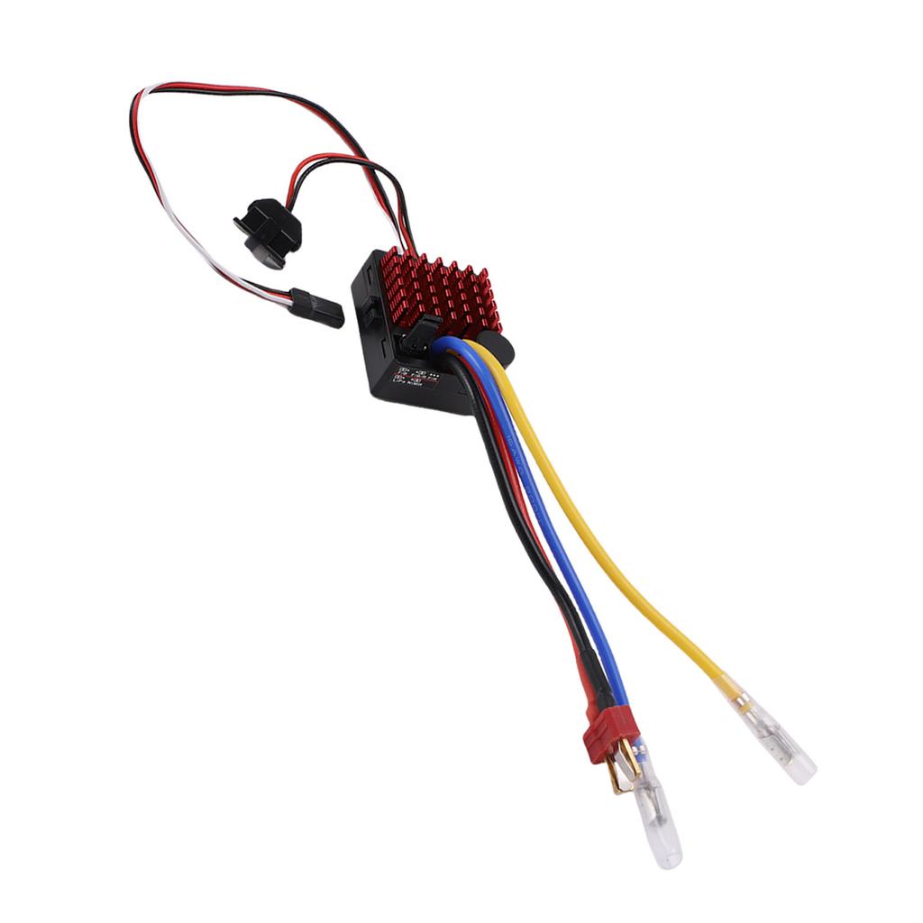60A Brushed Electronic Speed Controller Water Proof ESC for Car Boat Model Compatible with 540 550 750 Motor 6V3A BEC
