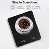3kg/0.1g High-precision Electronic Coffee Scale with Timer LED Display USB Charging Professional Kitchen Scale Coffee Tools