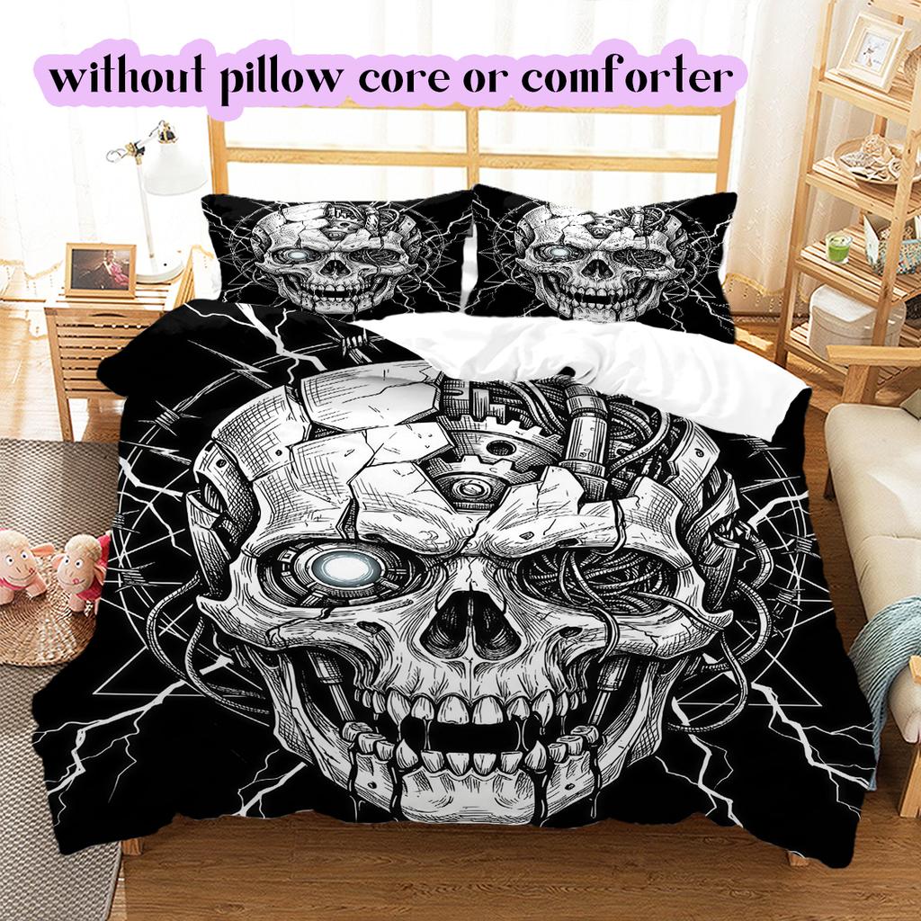 Thorn items Pattern Bedding Quilt Set Quilt Cover Pillowcase Home Decoration Birthday Gift (1 * duvet cover + 2 * pillowcase, without core)