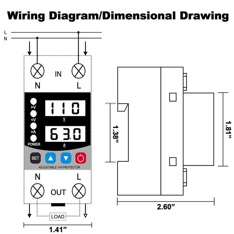 A84E-Smart Circuit Breaker Power Regulating Protector Smart Circuit Breaker Smart Circuit Breaker Wifi