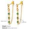 Sweet & Spicy Heart-Shaped Chain Ear Studs: Versatile European & American Cool Girl Style Earrings