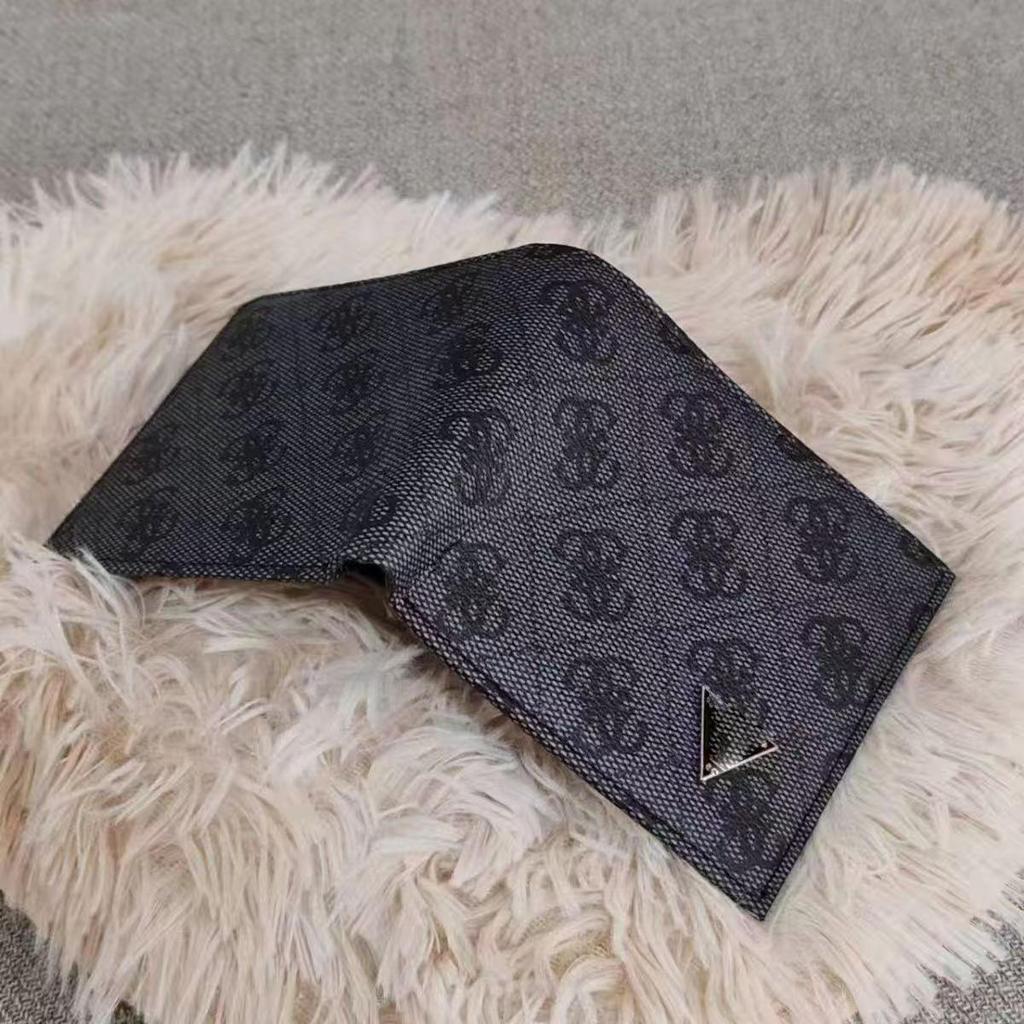 Herren Trendy Kurzes Leder Portemonnaie mit Multi-Kartenfächern und Reißverschluss