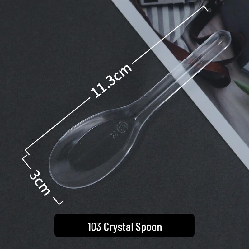Thickened Disposable Plastic Soup Spoons