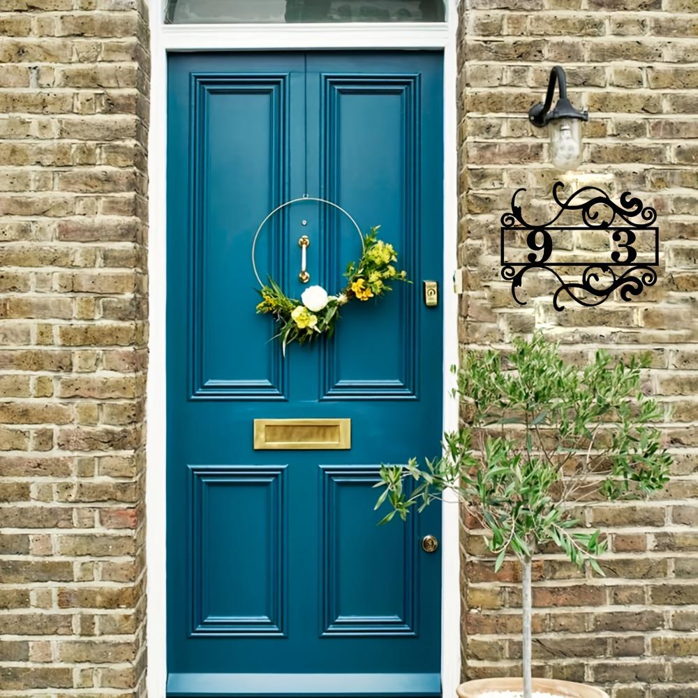 Custom Metal House Number Sign Durable Personalized Iron Plaque Outdoor Home Gift