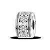 Silver Clasp 925 Silver CZ Pave Clip Charms Daisy Beads Stopper Safety Chain Fit Original Bangle Bracelet Jewelry Clip