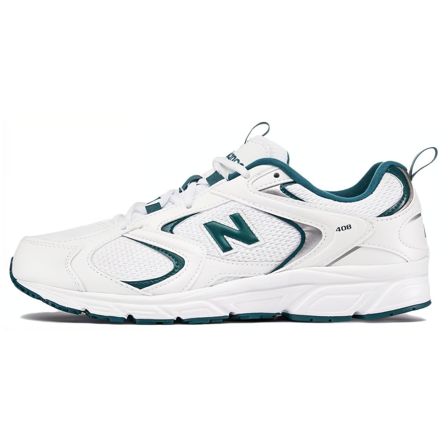 

Кроссовки унисекс New Balance 408 бело-зеленые ML408T 36