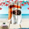 Gregor Kobel Print Beach Towel, Large Soft Quick Dry Towel for Beach Camping Swimming