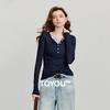 Chuyu Women's Lightweight Color-Blocked Layering Long-Sleeve T-Shirt