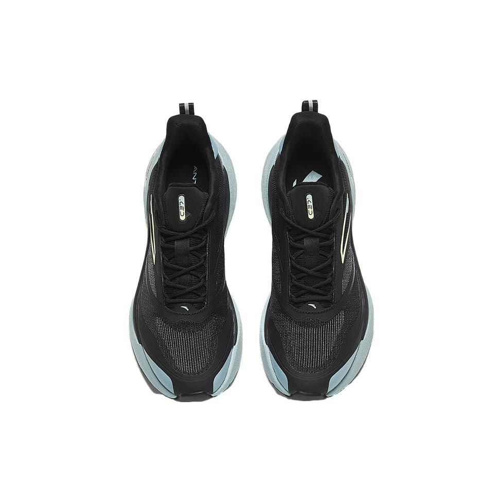 New Anta C37 Series Cushioning Wear Resistant Low Top Running Shoes Men's Black Blue 912345538-1